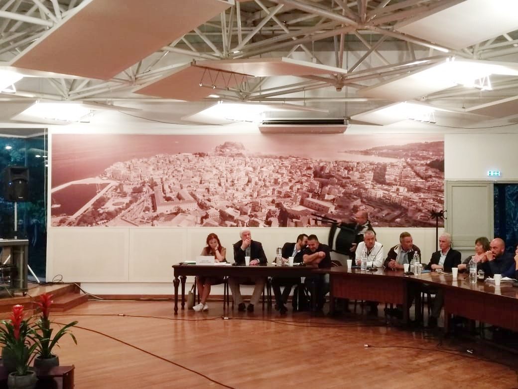 Ο προϋπολογισμός και το τεχνικό πρόγραμμα μέχρι τέλους του έτους στο δημοτικό συμβούλιο της κεντρικής Κέρκυρας & Διαποντίων