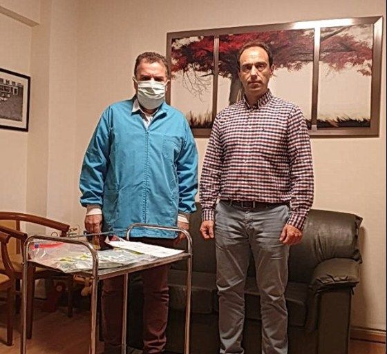 Δωρεά χειροποίητων υφασμάτινων μασκών του Π. Π. Συλλόγου Ανεμομύλου στο Γηροκομείο