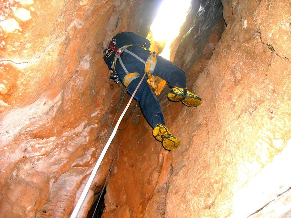 Special Search and Rescue Team (EMED) - training exercise in Corfu caves