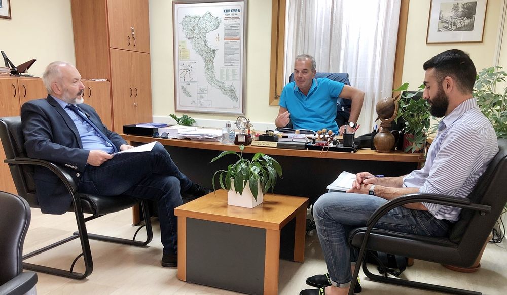 Συνάντηση Γκίκα με Διευθυντή και Δ.Σ. Συλλόγου Εργαζομένων Ε.Φ.Κ.Α. Κέρκυρας