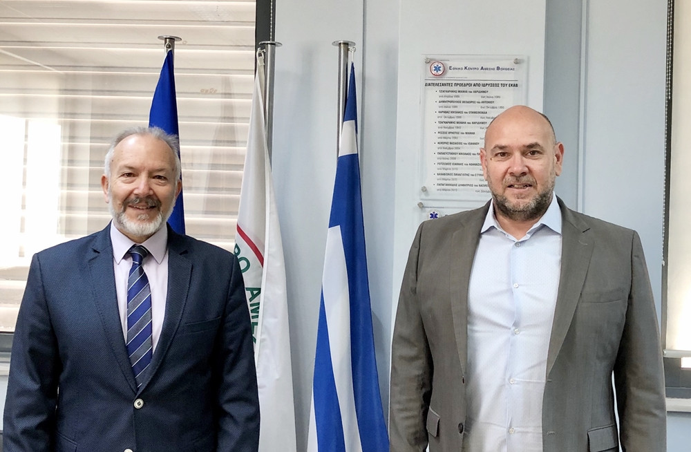 Τι συζήτησε ο Στέφανος Γκίκας με τον πρόεδρο του ΕΚΑΒ