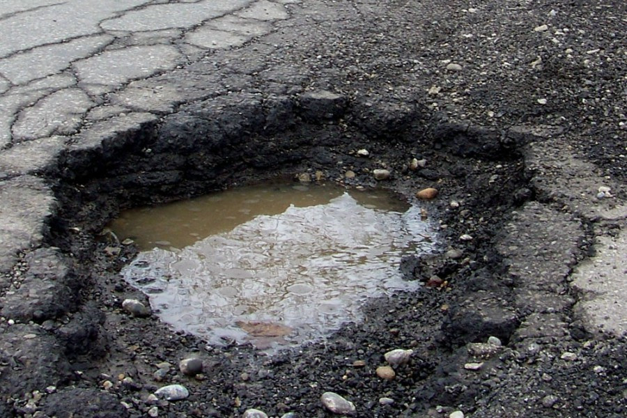 Road repairs beginning in North Corfu