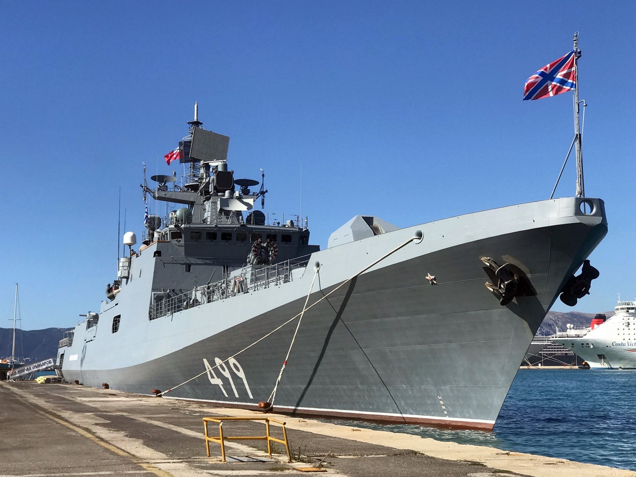 Στο λιμάνι της Κέρκυρας η φρεγάτα «Ναύαρχος Μακάροβ», επισκέψιμη για το κοινό