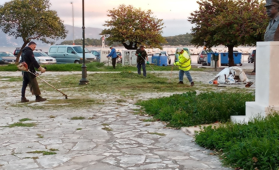 Παρεμβάσεις των συνεργείων καθημερινότητας του Δήμου Κεντρ. Κέρκυρας