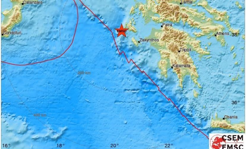 Σεισμός τα ξημερώματα της Πέμπτης στην Κεφαλονιά