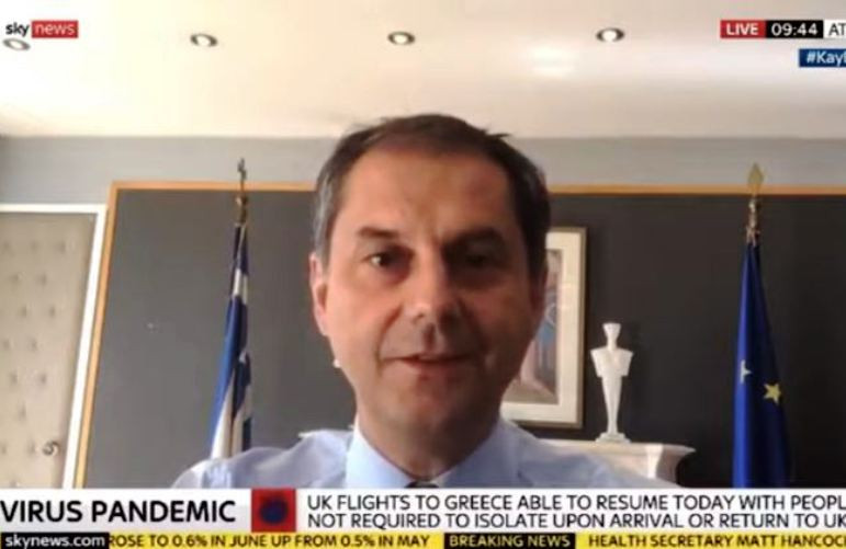 Θεοχάρης στο Sky News: «Ανοησίες τα περί δεύτερου lockdown!» (video)