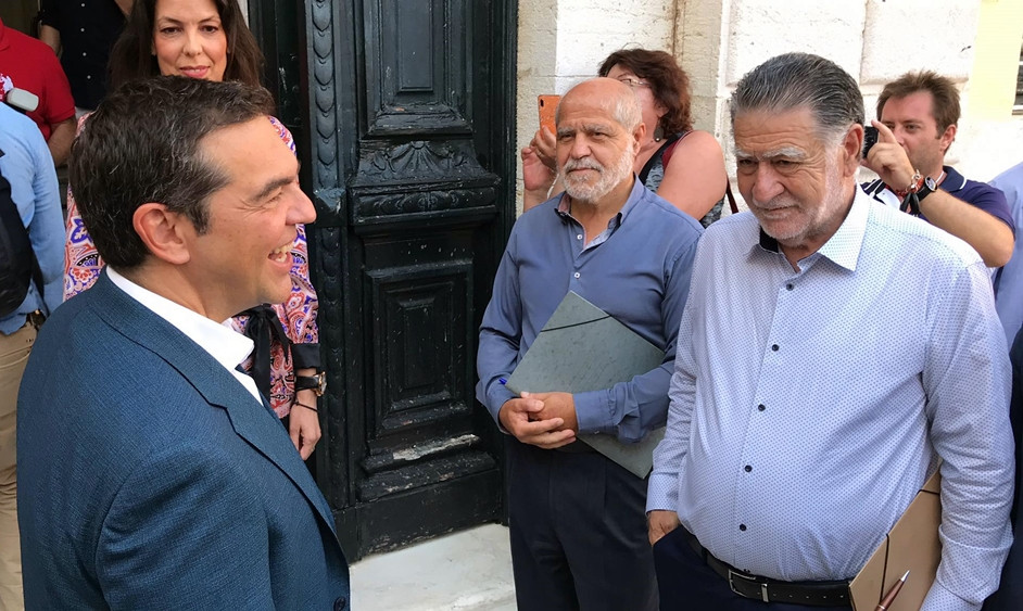 Συνάντηση Τσίπρα με τους Δημάρχους Κέρκυρας & Παξών στο Σαν Τζιάκομο (video-photos)