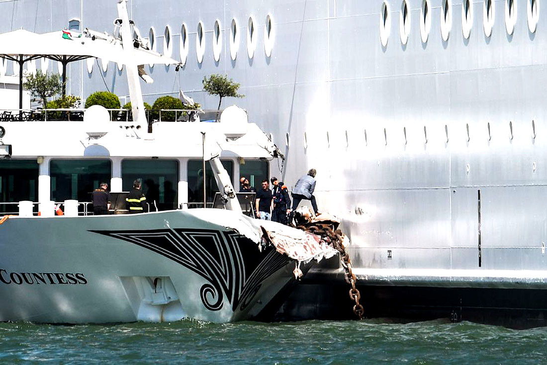 Ακυρώνεται η προσέγγιση του MSC OPERA - Παραμένει ακινητοποιημένο στη Βενετία