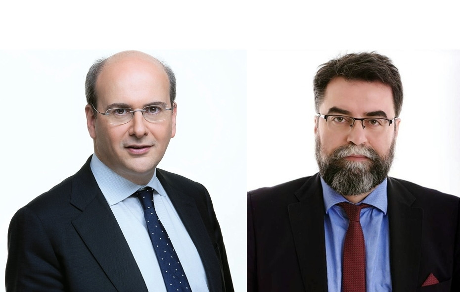 Κωστής Χατζηδάκης και Βασίλης Οικονόμου στην κεντρική εκδήλωση της Ρόδης Κράτσα